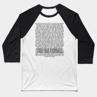 The National - All Songs up to SWB Baseball T-Shirt